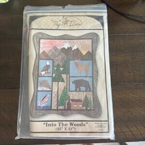 NIP quilt sewing pattern 1996 My Time MT113 Into the Woods 25"x31"